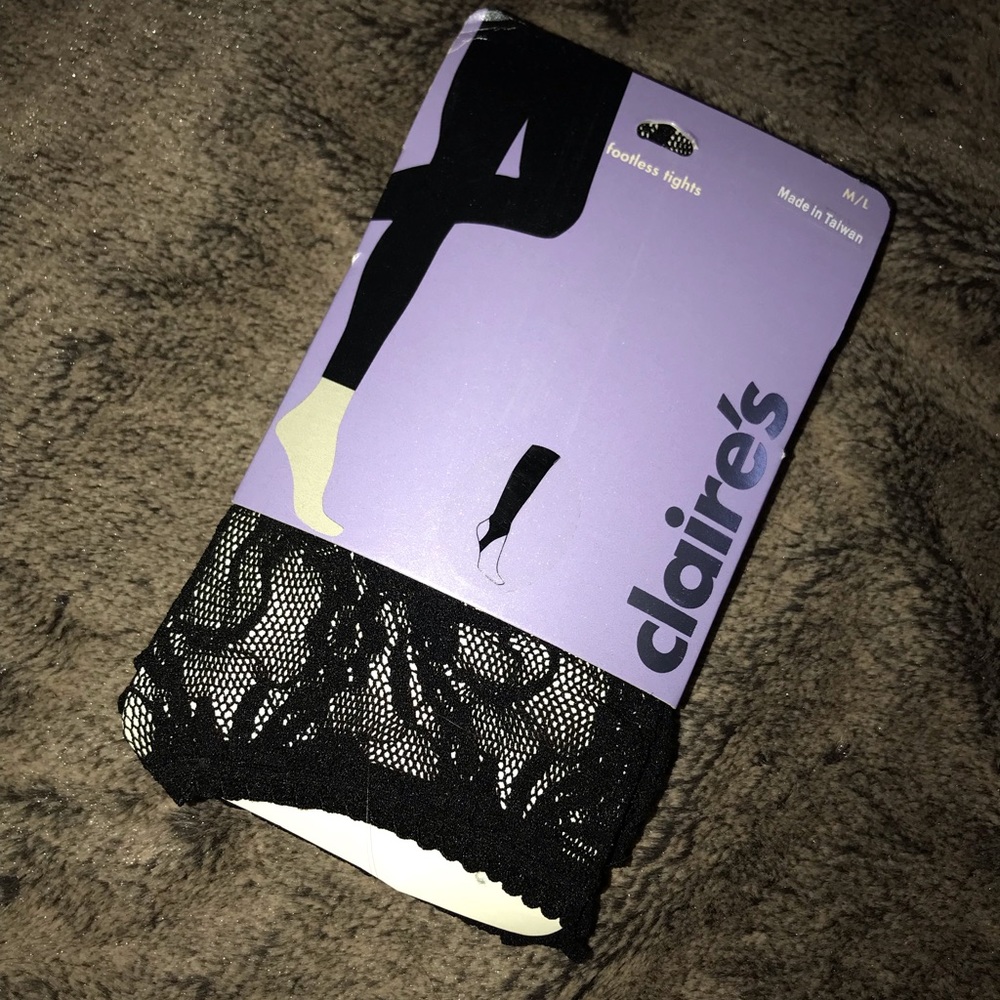 Fishnet footless tights
